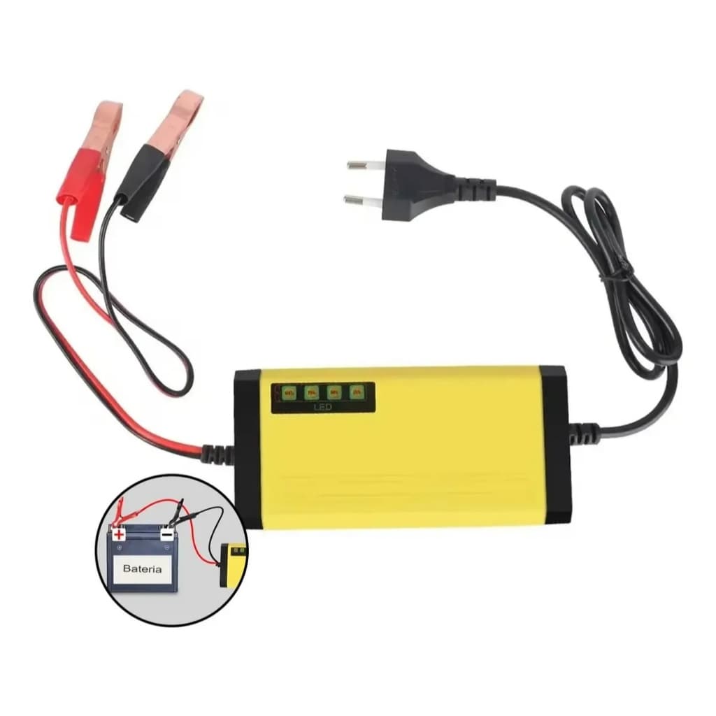 Carregador Bateria Moto Carro 12v - 30ah  Reparo Pulso -Bivolt
