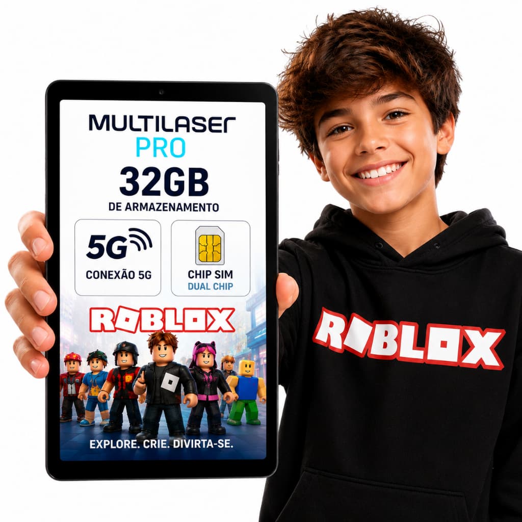 Tablet Multilaser M10 4G 32GB Tela 10.1 Pol Android 11 Kids Space + brinde capa anti-impacto