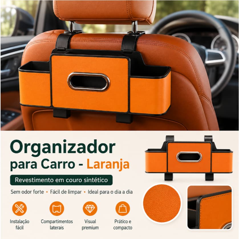 Organizador Multifuncional para Fenda do Banco do Carro, Evita Queda de Objetos, Fácil Instalação
