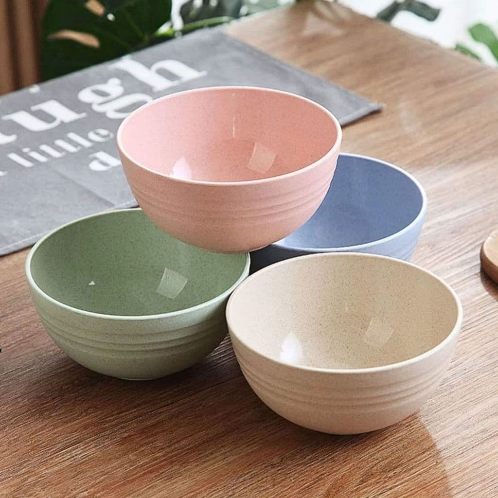 Kit 10 Tigelas Bowl Bambu Cumbuca Sobremesa Bowls Tigela Alimentos