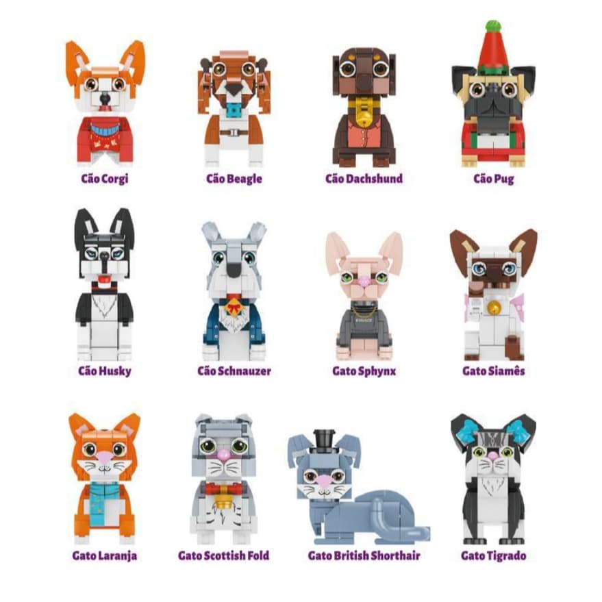 Blocos de Montar PetParty Original Polibrinq BK011