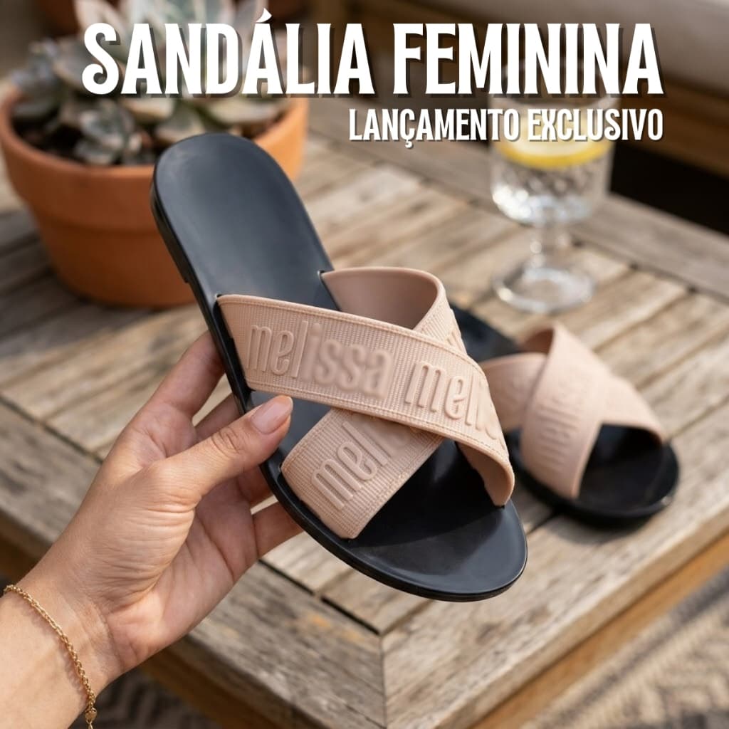Sandália Feminina Mel M Lover Rasteira Confortável Para Trabalho Dia a Dia Leve e Estilosa