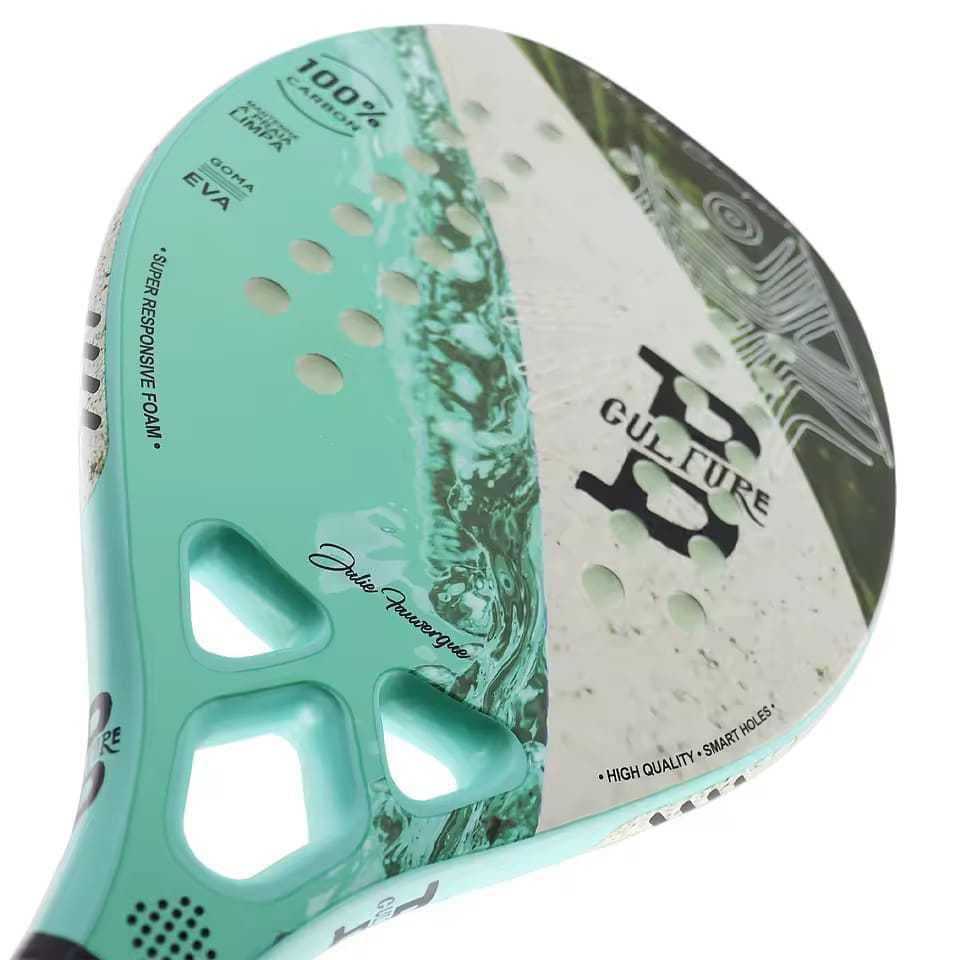 Raquete Beach Tennis 100% Carbono Beach Culture + Kit Completo