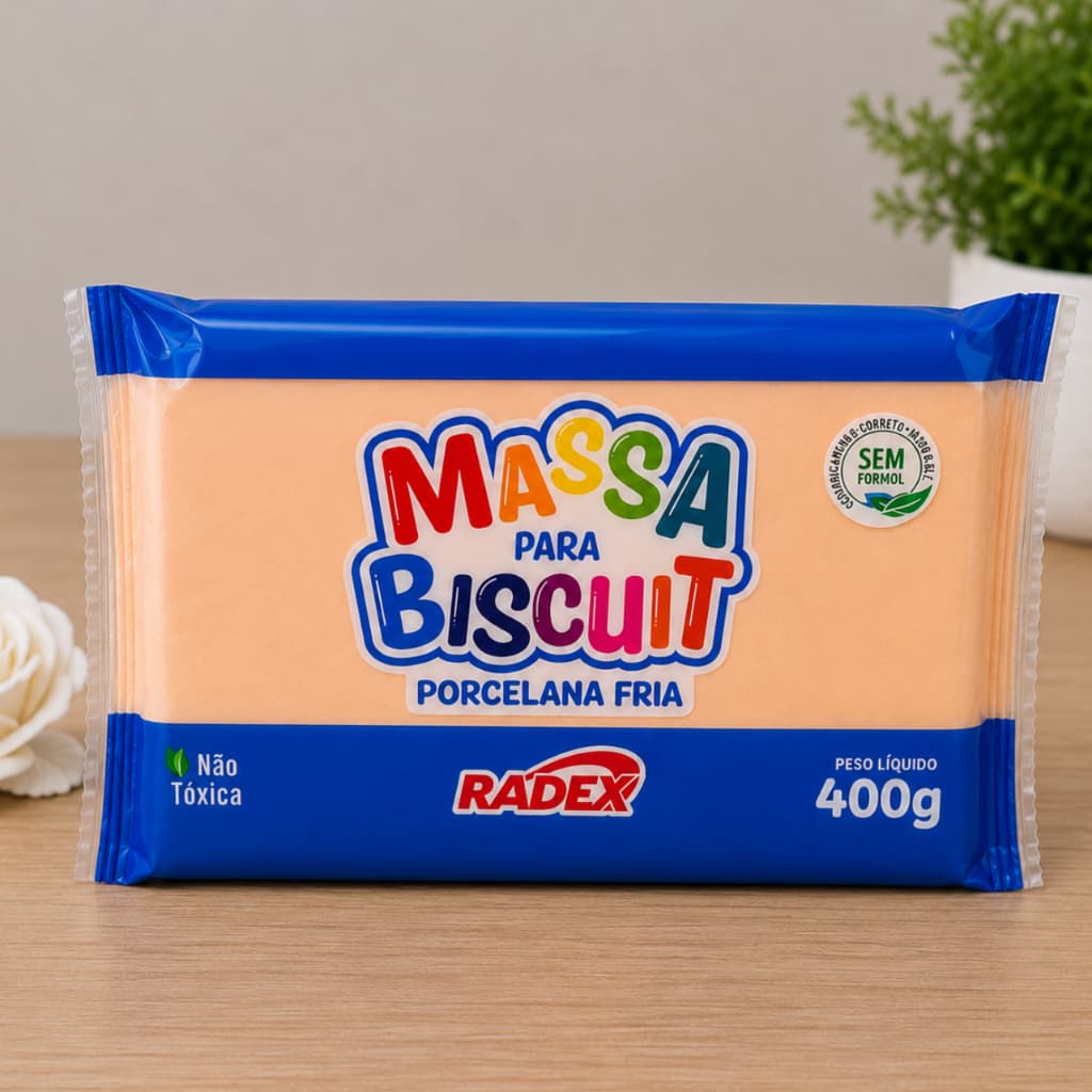 Massa P/ Biscuit Radex 400G Natural