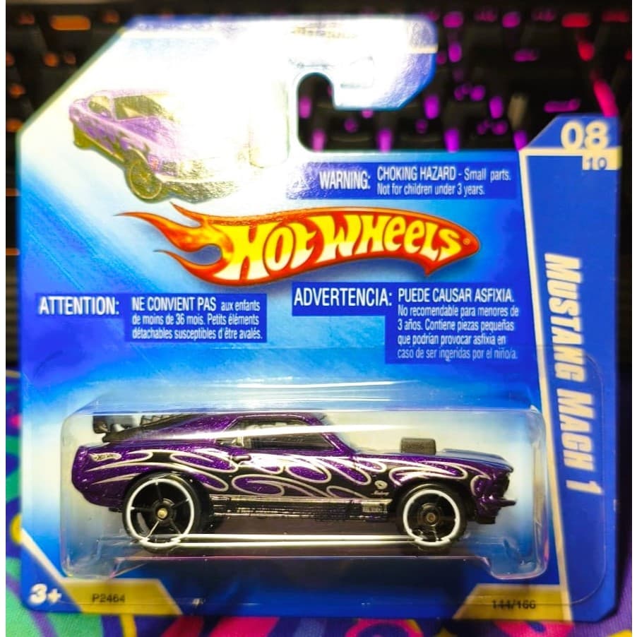 Hot Wheels Série Mustang 2009 Mustang Mach 1 Roxo Chamas N144 Lacrado