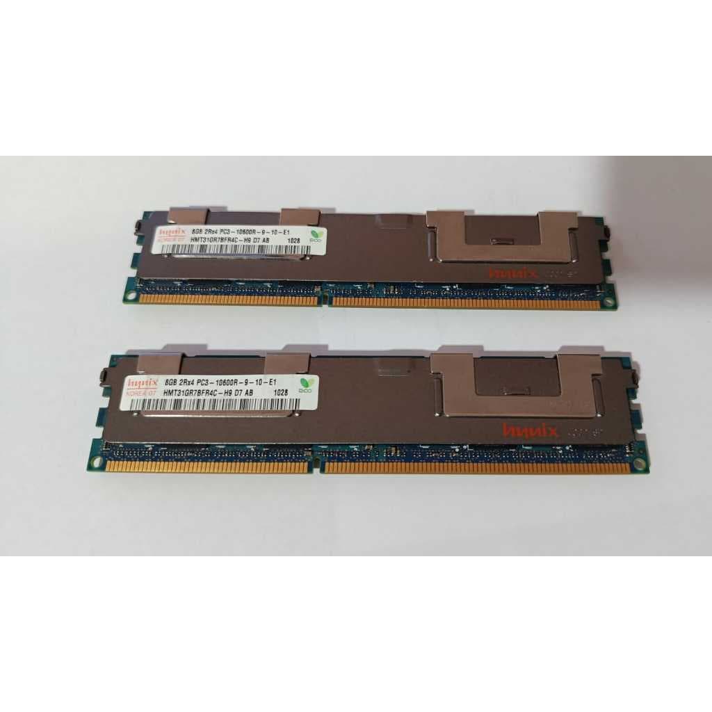 Memorias para servidor 8gb 2rx4 pc3 10600R 9 10 E1 ECC (RDIMM) 2 Unidades