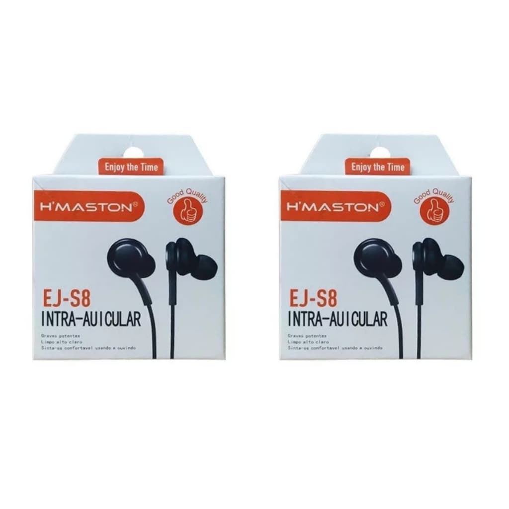 Kit 2 Fones De Ouvido Intra-auricular Com Fio P2