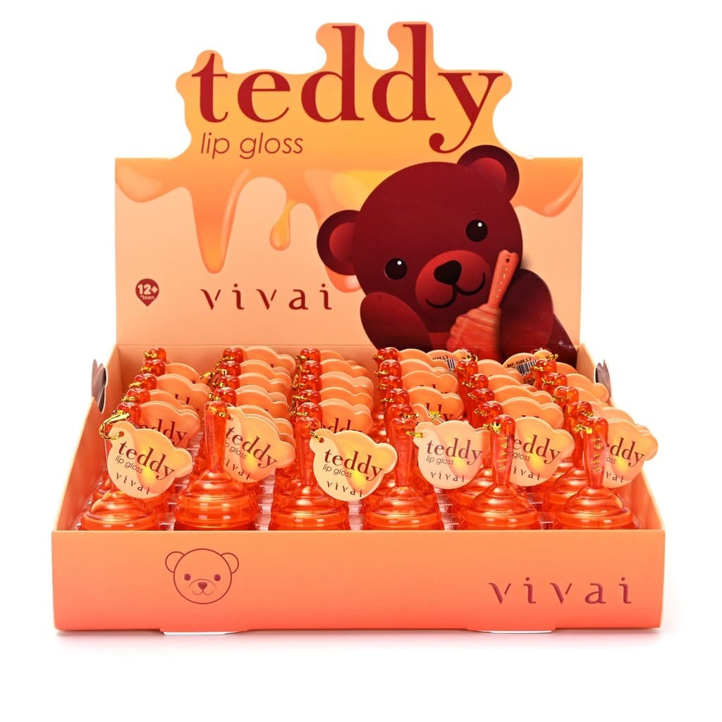 Gloss labial Vivai Teddy Pote de Mel Lip Gloss Honey Bear