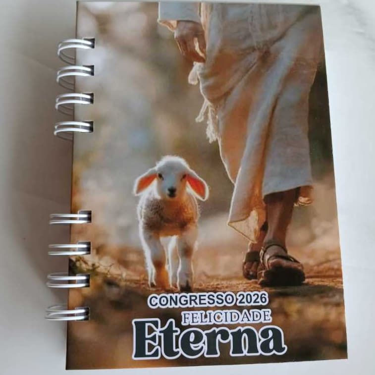 Caderno para Anotações Masculino Personalizado A6 Felicidade Eterna | Mimo Presente