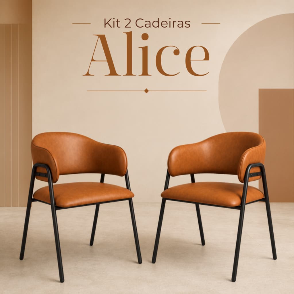 Kit 2 Cadeiras Alice Restaurante Lanchonete Buffet Comercial Escritório Consultório Recepção Hotel Salão Suporta 150kg