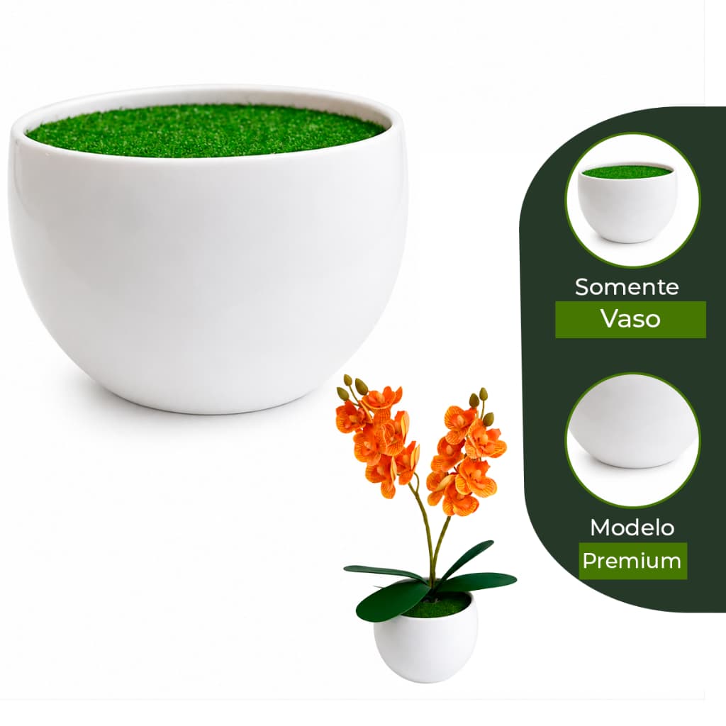 Vaso branco pequeno de mesa