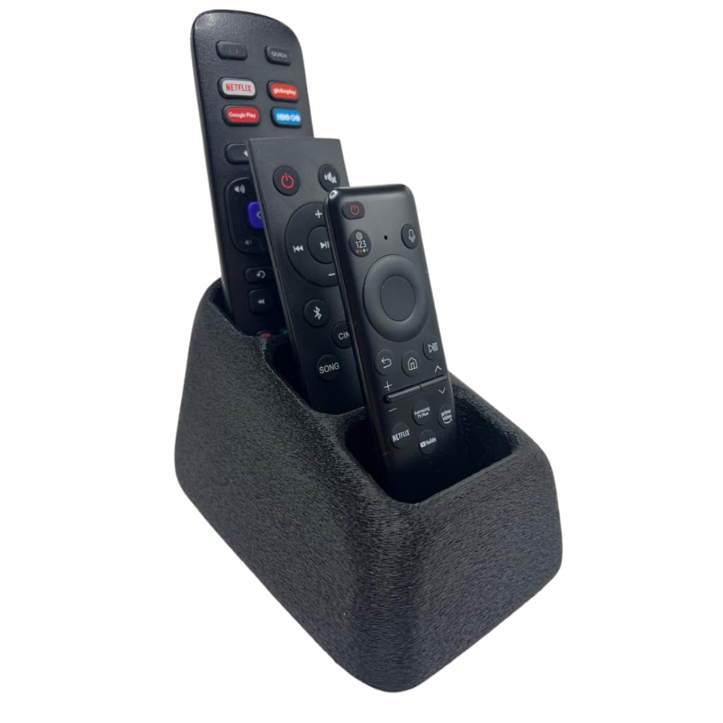 Suporte Organizador para Controles Remotos de TV e Ar Condicionado | Base Moderna em Impressão 3D