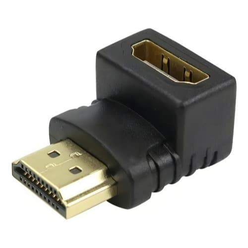 Adaptador HDMI 90 Graus - Compacto e Versátil para Instalações em Espaços Reduzidos