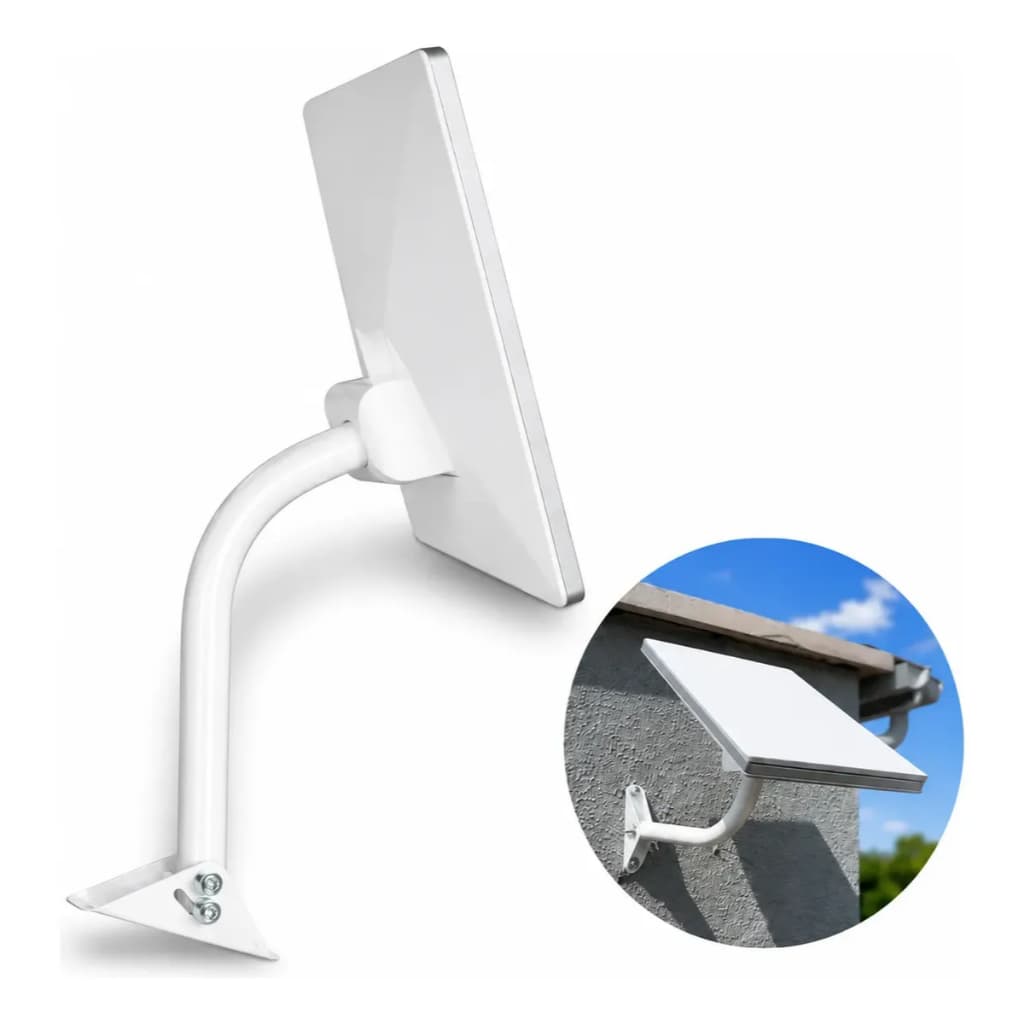 Suporte Articulado para Antena Starlink Mini | Fixação Parede ou Telhado | ABS + Alumínio