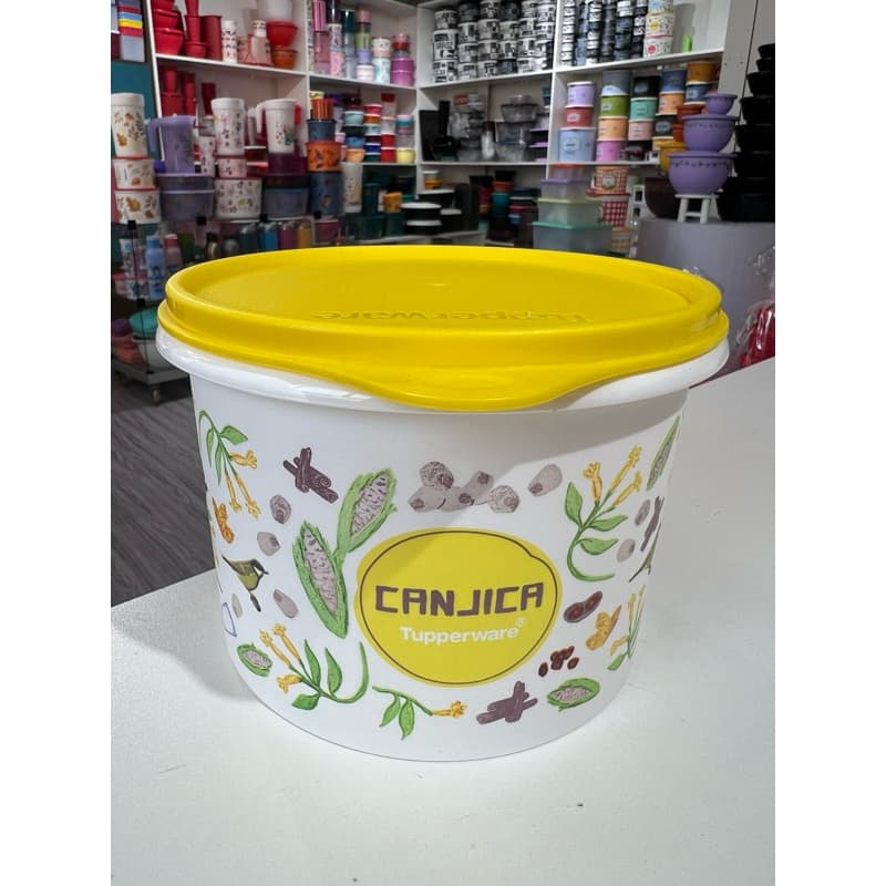 Tupper Caixa Canjica Floral 1,1l