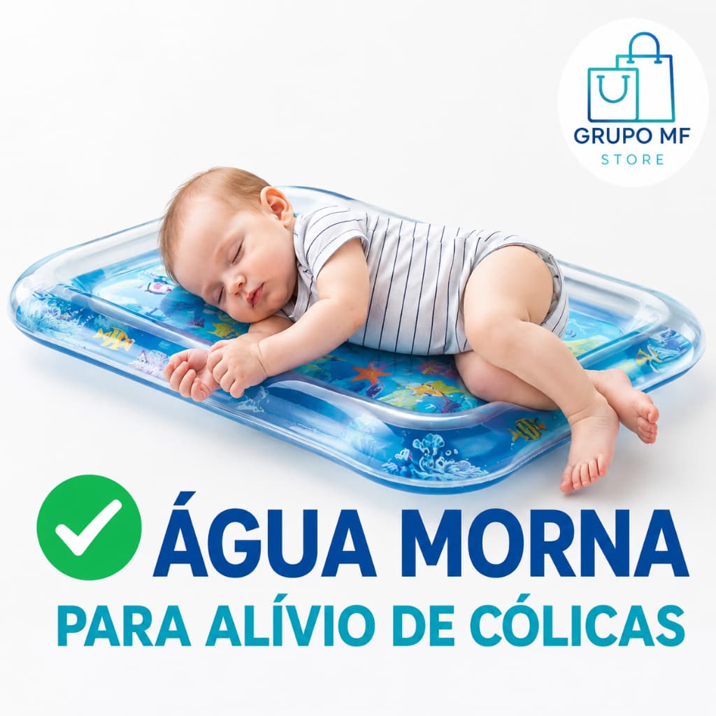 Tapete De Atividades Bebê Infantil de Atividades Inflável Sensorial de Água Menino e Menina