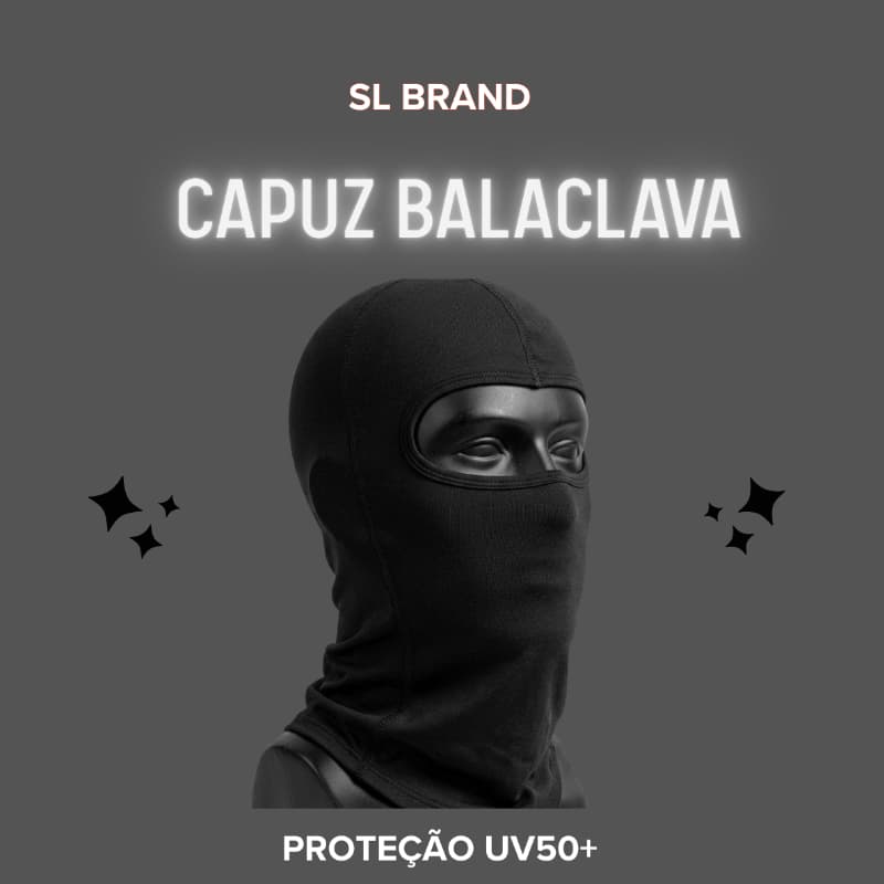 Máscara Balaclava Touca Ninja Proteção Solar UV50 Térmica