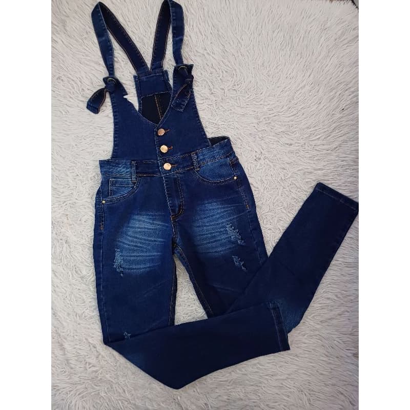 Macacão Jeans Feminino Nº38/40