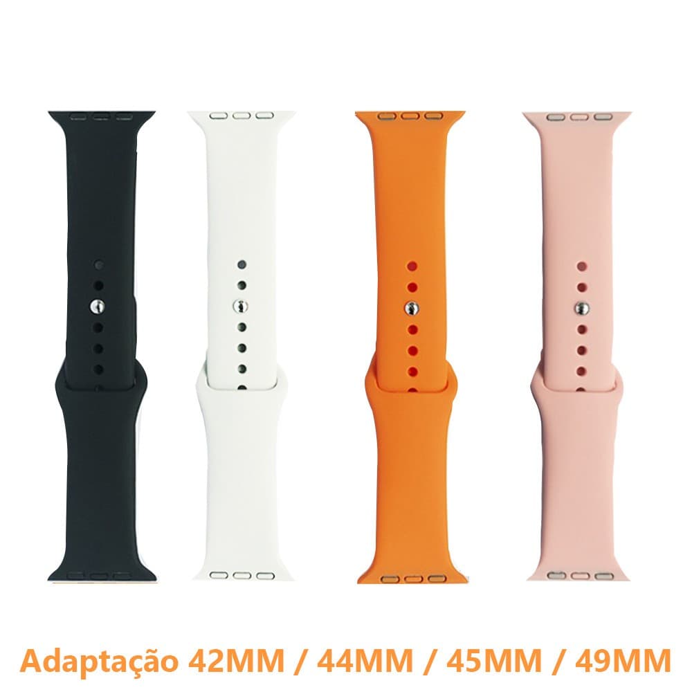 Pulseira De Smartwatch Relógio Inteligente Silicone Multicolorido Simples 42mm 45mm 49mm Para W59/W69/W68