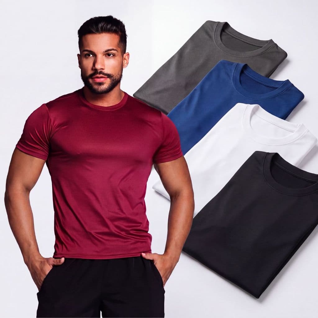 Kit 4 Camisa Masculina Térmica Proteção Solar 50+ Uv Manga Casual
