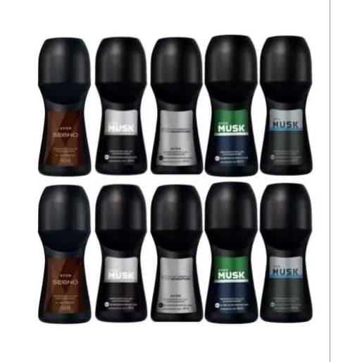 kit 10 Desodorante roll-on sortidos Avon Original Masculino
