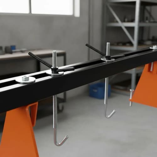 Barra Suporte de Elevação de Motor 2 Ganchos Reforçada Ferramenta ultra reforçada 350kg Profissional