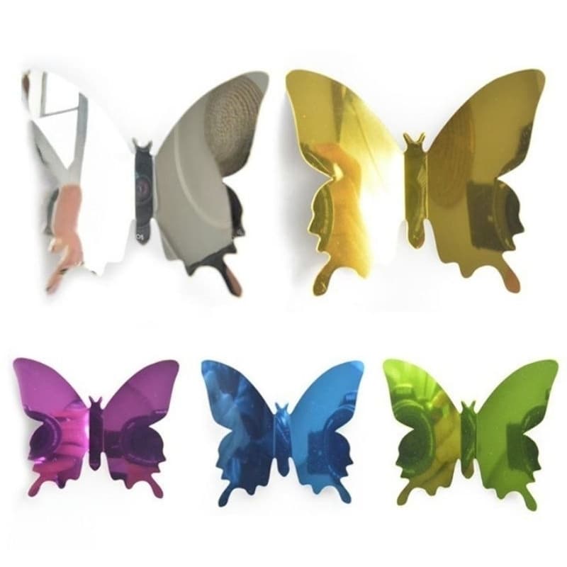 Adesivo 3d borboleta espelhada