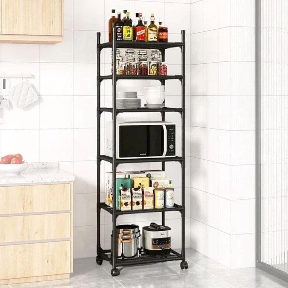 Prateleira multiuso para Cozinha, Banheiro Sala e Decorar De Aço, 4/5/6 prateleiras De Armazenamento