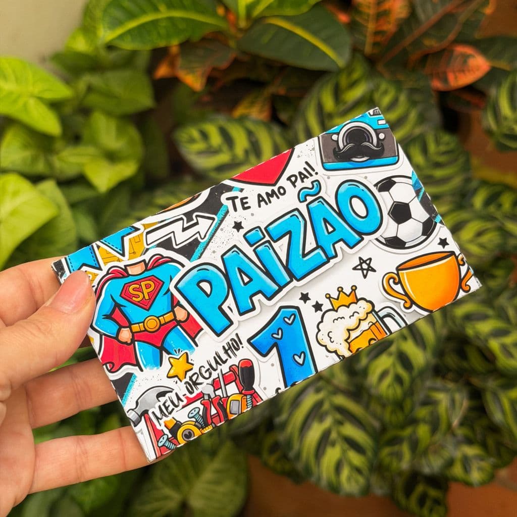 Caixinha Personalizada para Kit Kat para o dia dos Pais Lembrancinha Papelaria Festa dia dos pais