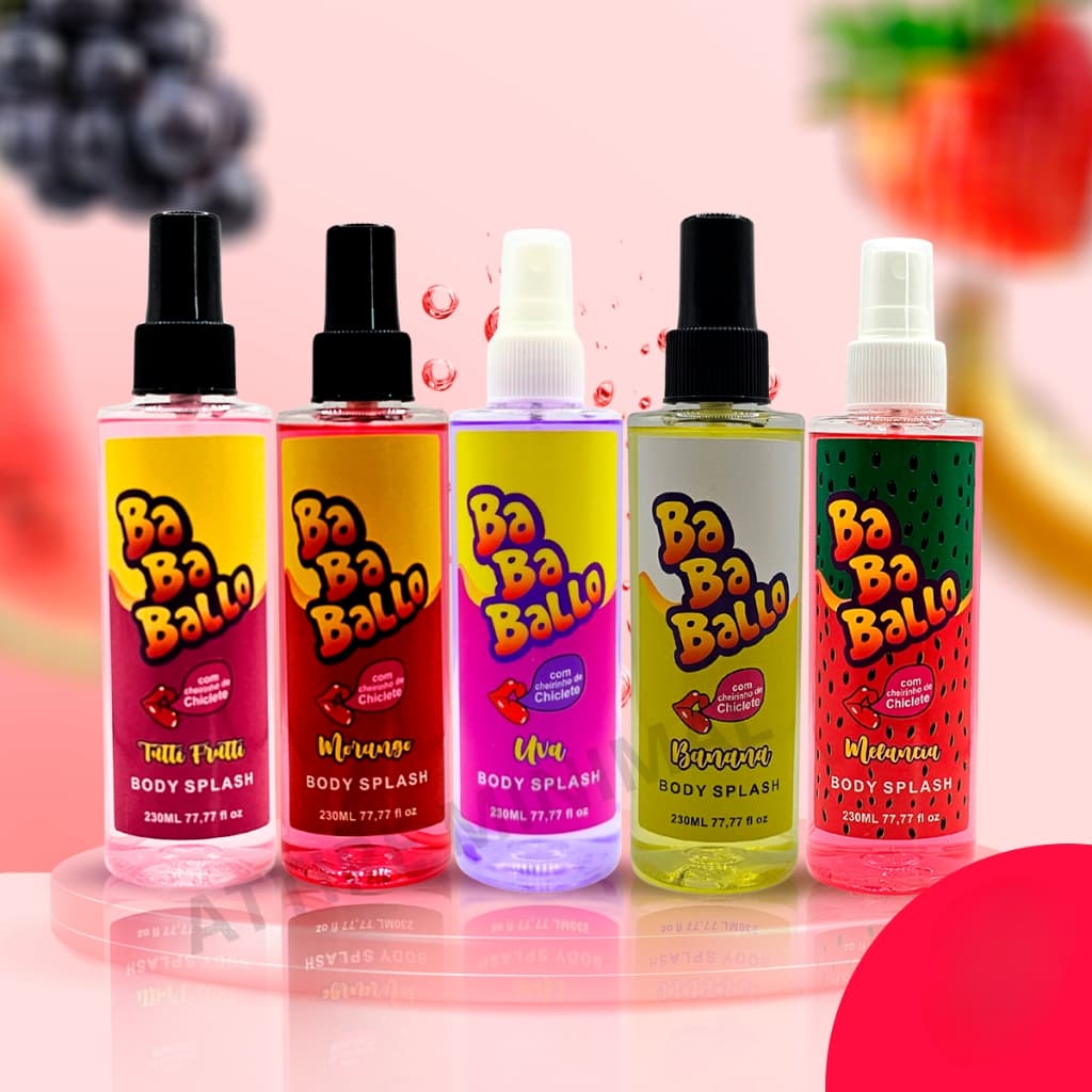 Body Splash Corporal com Cheirinho de Chiclete 230ml