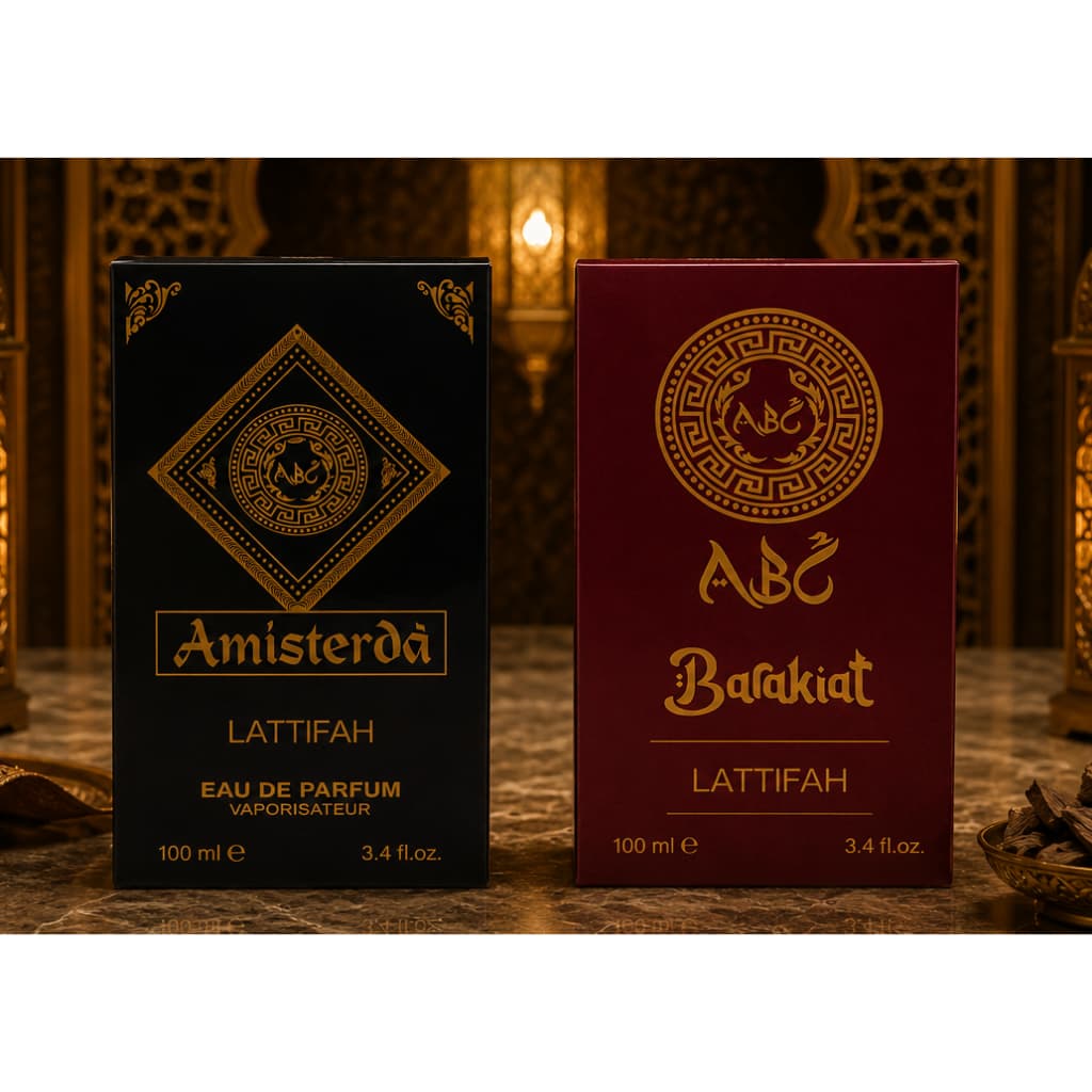 Kit 02 Perfumes Árabes Masculinos 100 Ml Amisterdã e Barakiat
