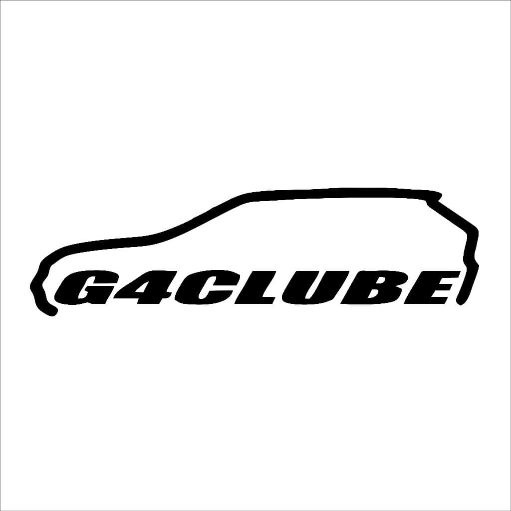 Adesivo Gol G4 Clube - Adesivos Para Carros Volkswagem Club Vw Equipe Som Rebaixado