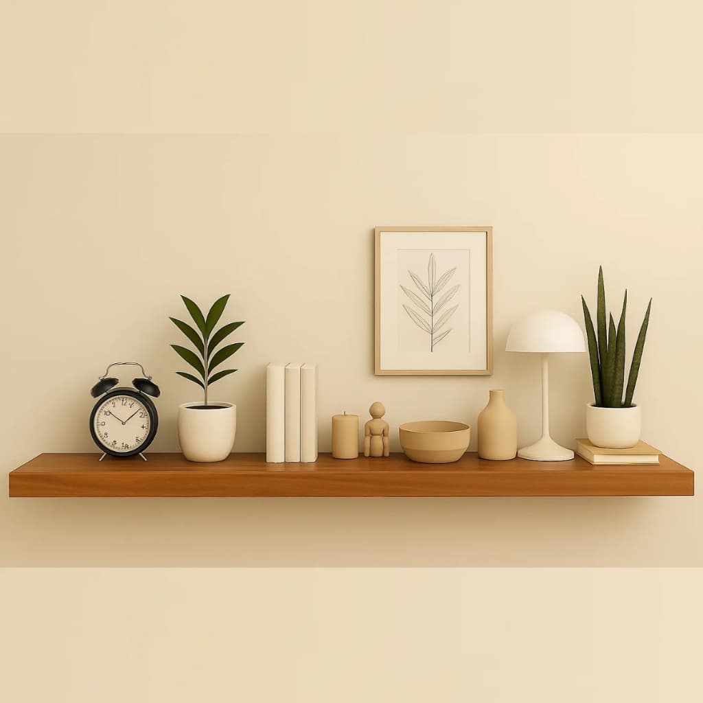 Prateleira Mdf 115x35 Moderna Suporte Parede Invisivel 40mm