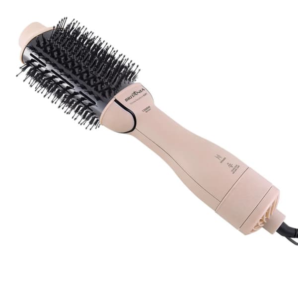 Escova Secadora de Cabelos Britânia Bec07r Soft 4 Em 1 1300w Cabo Rosa Bivolt