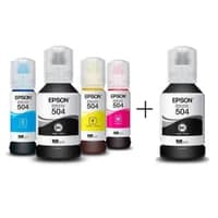 Kit 5 Refil Tintas T504 - L4150 L4160 L6161 L6171 L6191 L4260 L14150