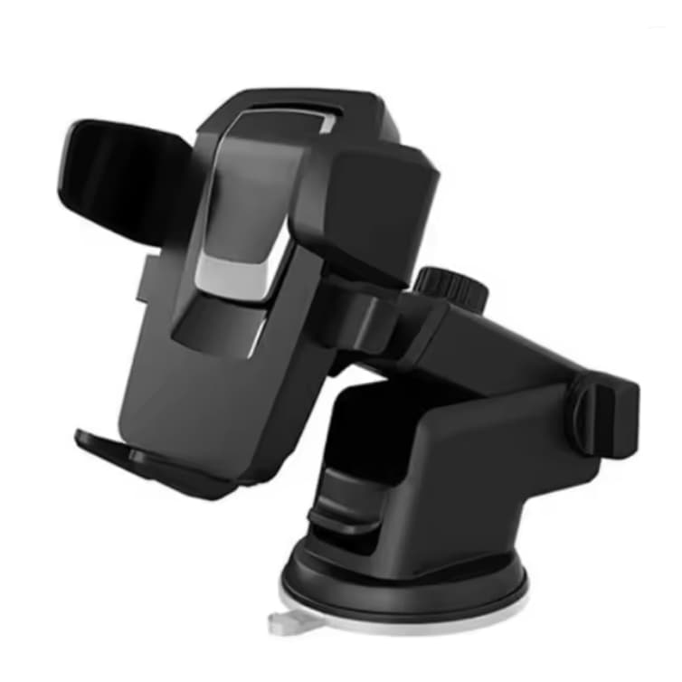 Suporte Veicular Celular GPS Universal Ventosa Silicone Articulável Trava Automática 4 a 6.8 Pol