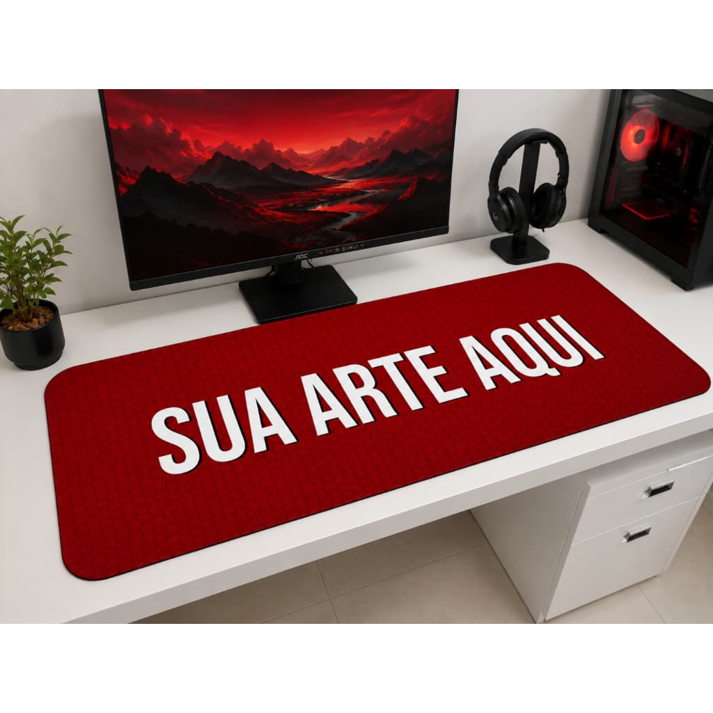 Mouse Pad Gamer Personalizado 90x40 70x30 60x40 45x30 Sua arte mousepad extra grande