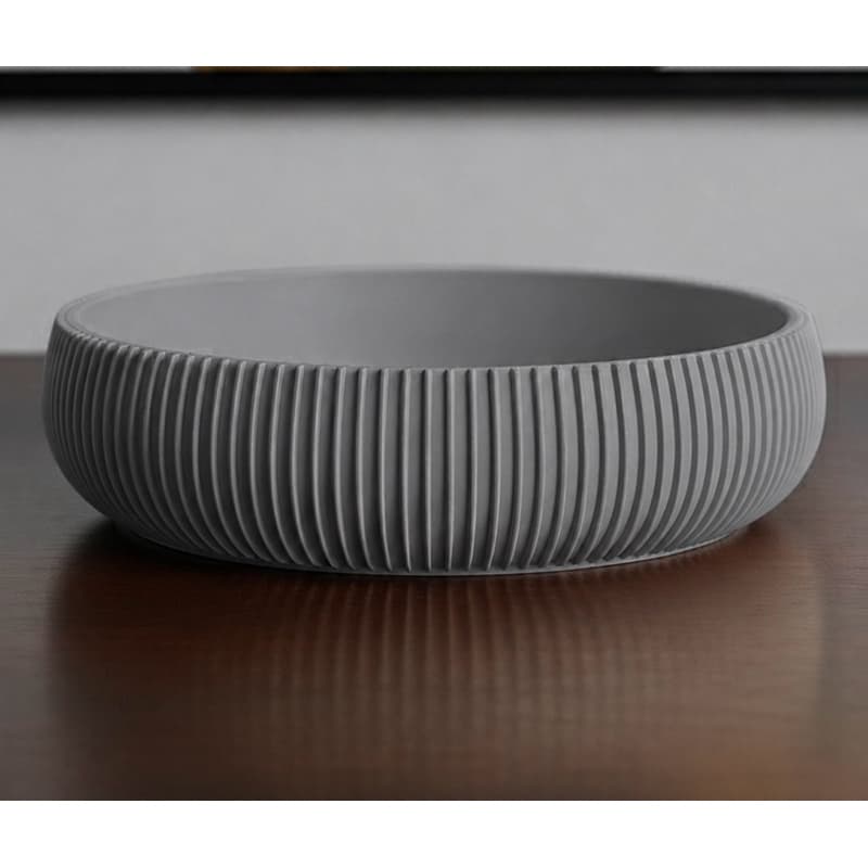 Tigela Bandeja Multiuso Decorativa em Design Canelado – Decoracção Sofisticação e Organização