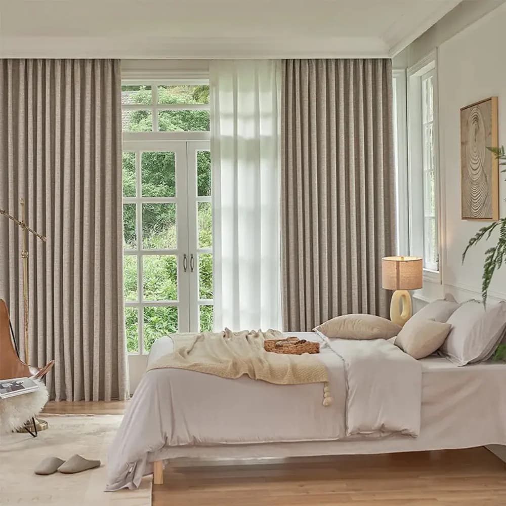Cortina Linho Premium Blackout 100% 8,00x2,80m para Sala e Quarto