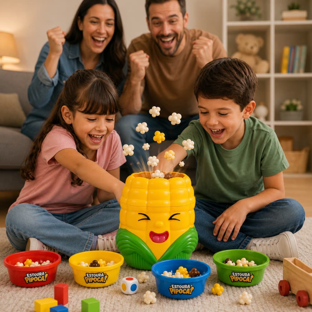 Jogo Divertido Estoura Pipoca Competitivo Infantil Festa Crianca Brinquedo