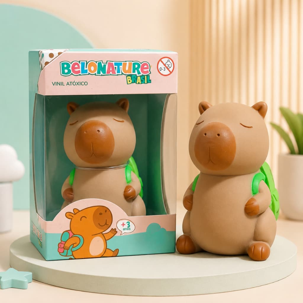 Brinquedo Capivara de Vinil Infantil Decoração Para Crianças Mais Vendido