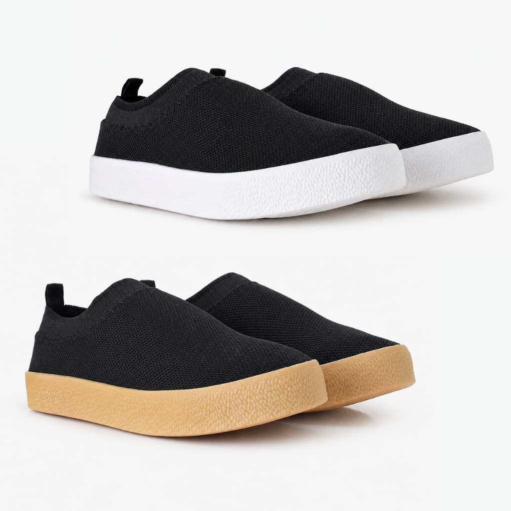 Kit 02 Tênis Infantil Masculino Menino Slip On Escolar Casual Confortável
