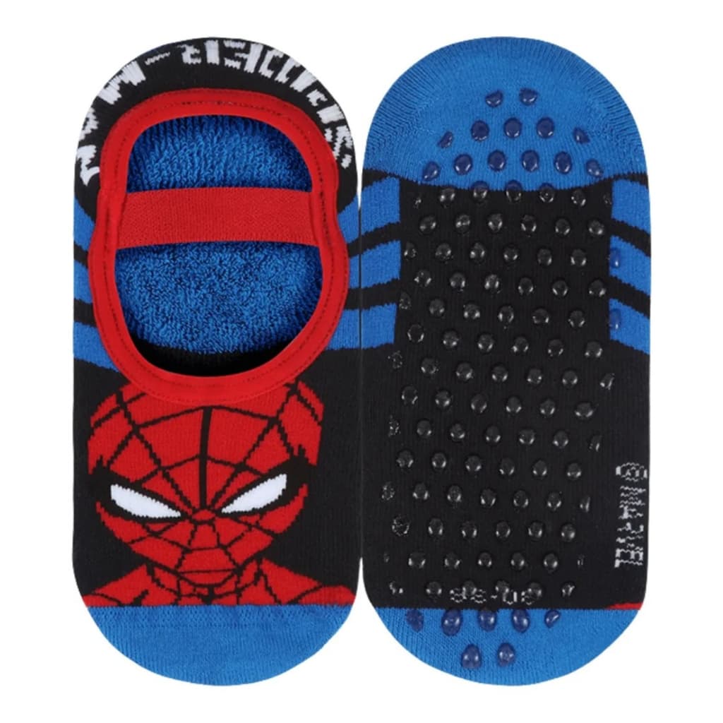 Meia Infantil Homem Aranha Lupo Sapatilha Antiderrapante Meninos Spider-Man Original