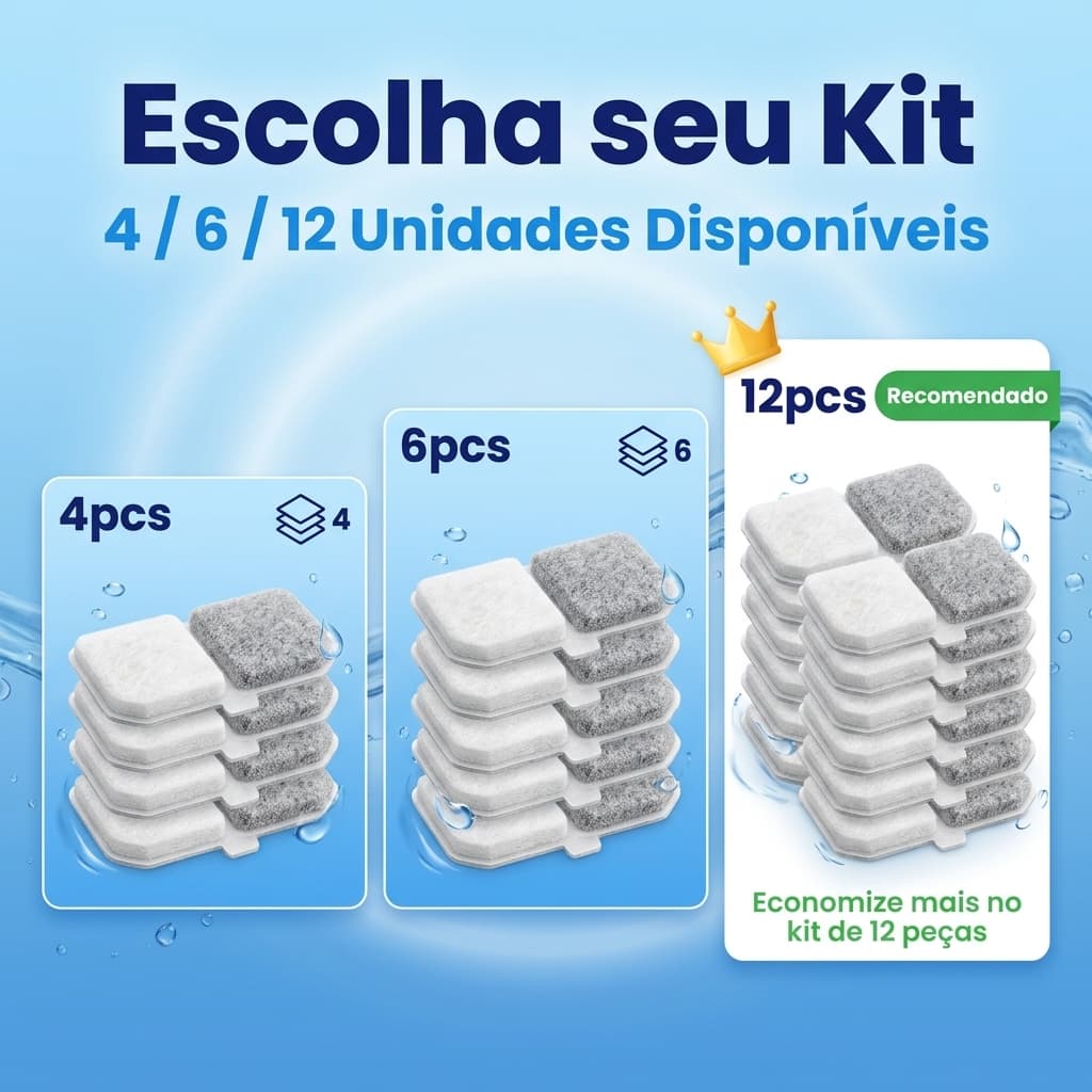 Substituições De Filtro De Fonte De Água Para Gatos Filtros Dispensadores Animais De Estimação 10.5 * 4.5 Cm