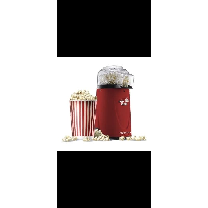 Pipoqueira elétrica Pop Cine Agratto sem óleo com dosador  VERMELHA 127V - 1200W