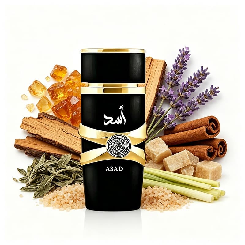 Perfume Lattafa Asad 100ml Eau De Parfum Árabe E Selo Lataffa