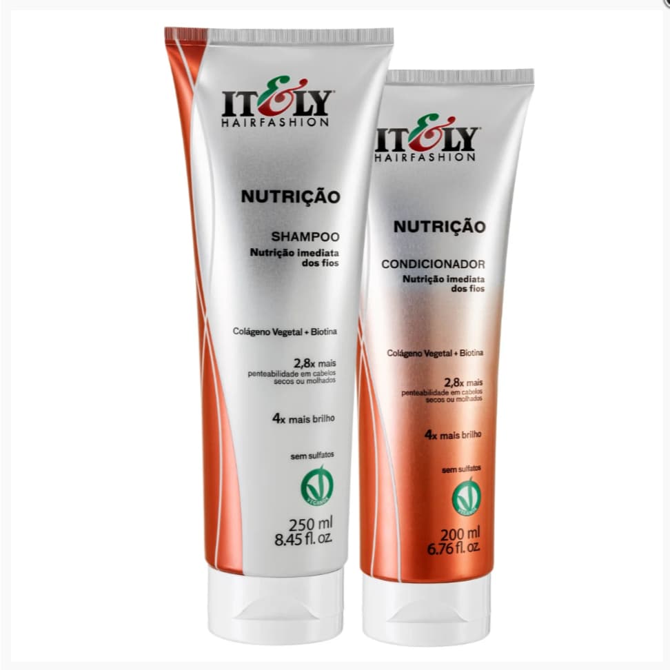 Itely Kit Nutrição Shampoo 250ml + Condicionador 200ml