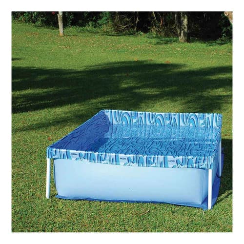 Piscina Infantil Retangular 1000L Com Armação PVC Desmontável