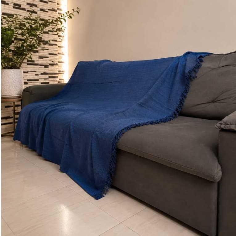 Manta Para Sofá Grande de Algodão 120x210cm | Luxo, Conforto e Estilo | Promoção Direto da Fábrica