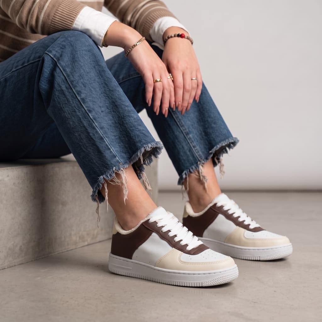 Tenis Sapato Feminino Casual Branco Force Retrô Clássico Original Leve e Macio Modinha Blogueira